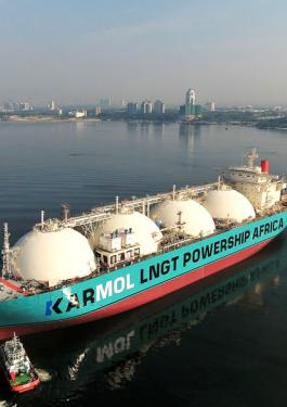 KARMOL LNG carrier converted into FSRU for a gas to power application